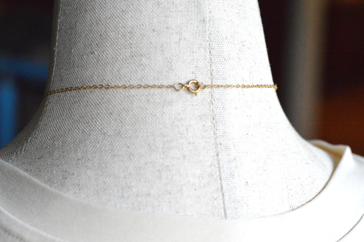 Vintage Van Dell 12K Gold Filled Necklace Set | Onyx & Pearl Pin-Pendant | 16" 1/20 12K G.F. Chain | Victorian Revival