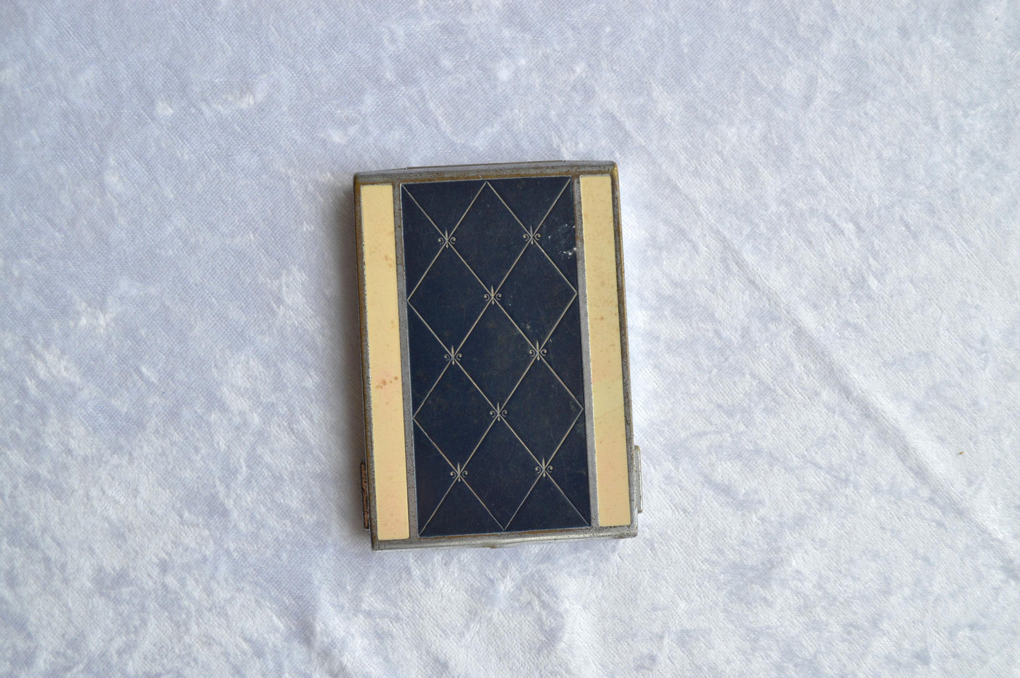 Vintage 1940s Bourjois Evening in Paris Duo Art Deco Compact – Rouge & Powder