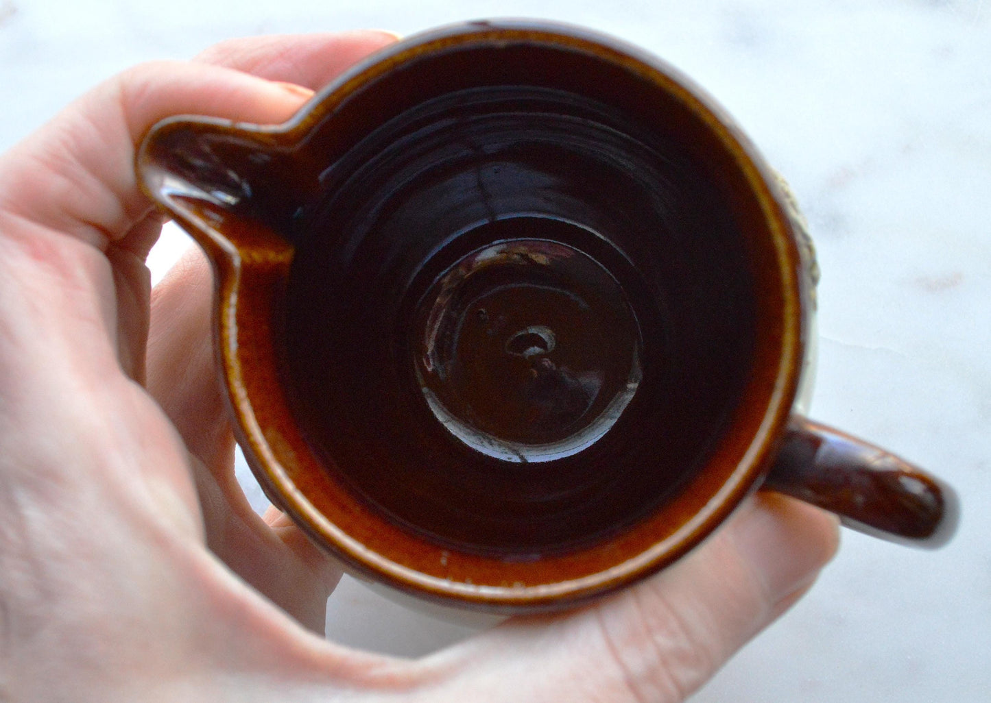 Vintage English Bourne Denby (Derby) Hunting Scene Creamer