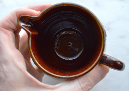 Vintage English Bourne Denby (Derby) Hunting Scene Creamer