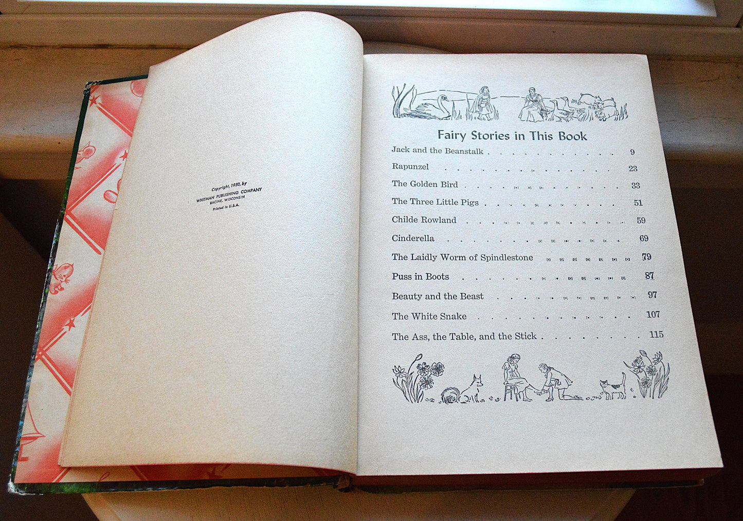1950 Fairy Tales Hardcover Book, Katharine Gibson, Isobel Read Whitman