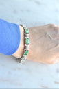 Bellevue Sterling Silver Butterfly Tennis Bracelet, Emerald Cut CZ Stones