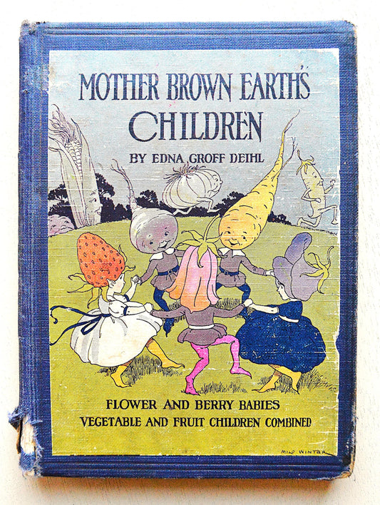 1927 Mother Brown Earth's Children Antique Book, Edna Groff Deihl