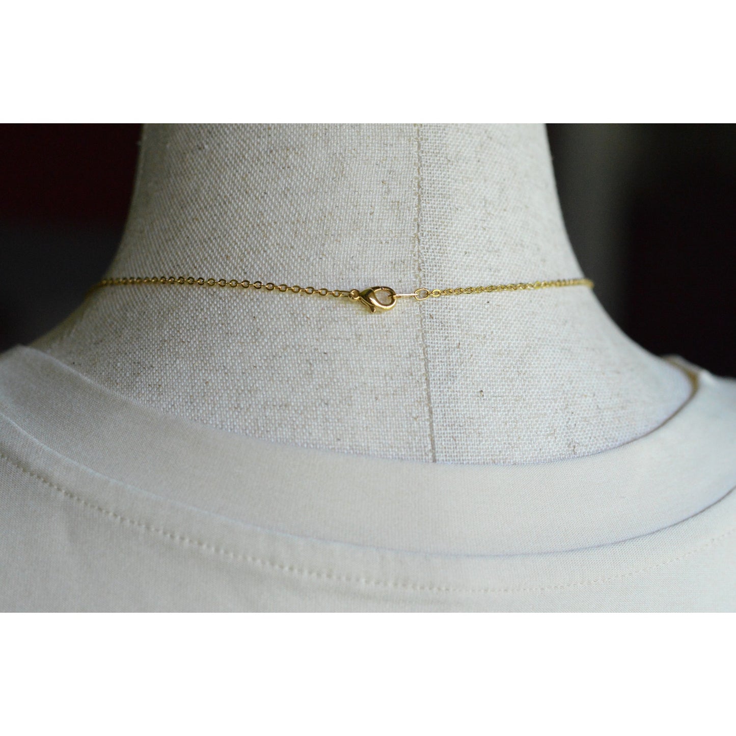 OOAK Handmade Upcycled Vintage Earring Lavalier Necklace, Teardrop Pearl 20"