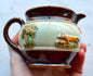 Vintage English Bourne Denby (Derby) Hunting Scene Creamer