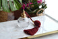 Waterford Crystal Perfume Atomizer - Vintage Lismore Colleen Cut - Burgundy Tassel & Pump