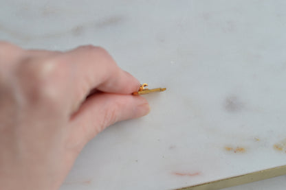 Vintage Gold Tone Letter P Pin - Block Initial Alphabet Lapel Pin - Varsity Letterman Style Jewelry - Mid Century Collegiate Accessory