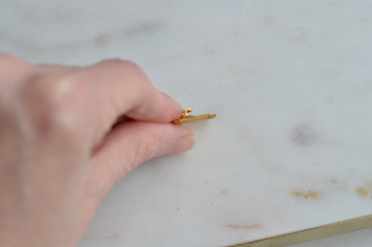 Vintage Gold Tone Letter P Pin - Block Initial Alphabet Lapel Pin - Varsity Letterman Style Jewelry - Mid Century Collegiate Accessory