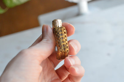 Vintage POMPADOUR VIENNESE Petit Point Perfume Bottle, Original Foil Label, Hand-Stitched Floral Austrian Brass Filigree Purse Scent Bottle