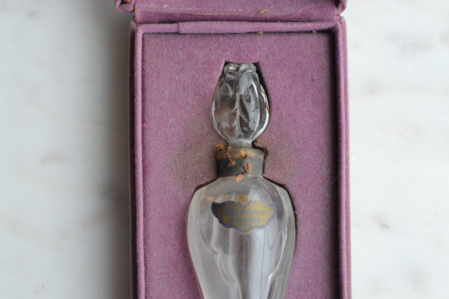 Vintage 1950s Guerlain Shalimar Extrait Perfume - Rosebud Amphora Bottle & Original Box