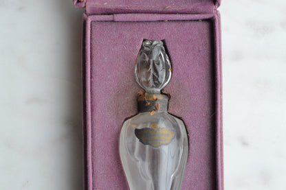 Vintage 1950s Guerlain Shalimar Extrait Perfume - Rosebud Amphora Bottle & Original Box
