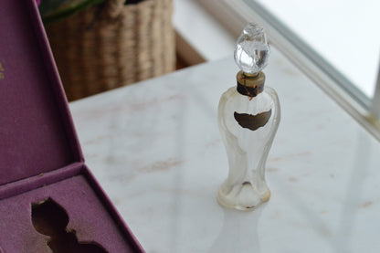 Vintage 1950s Guerlain Shalimar Extrait Perfume - Rosebud Amphora Bottle & Original Box