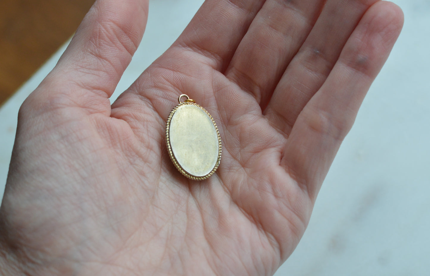 Vintage Italian Micro Mosaic Pendant - Pink Floral Bouquet on Black Glass - Gold Tone Rope Twist Frame - Handcrafted Italy Jewelry - Romantic Gift