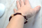Vintage Garnet Chip & Freshwater Pearl Bracelet with Gold Tone Accents