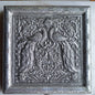 Vintage Indo-Persian Peacock Repoussé Jewelry Box – Ornate Hand-Chased Silver Tone Casket with Mirror & Blue Velvet Lining
