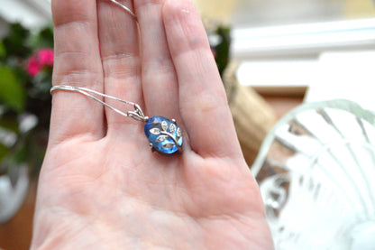 Vintage Avon 925 Sterling Silver Necklace and Pendant with Vines