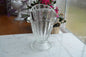 Art Deco Style Clear Glass Vase