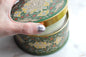 NOS Vintage Coty Emeraude Dusting Powder | Unopened and Full | Tin Bottom Large Box & Original Puff | 1940s-50s Vanity Deadstock