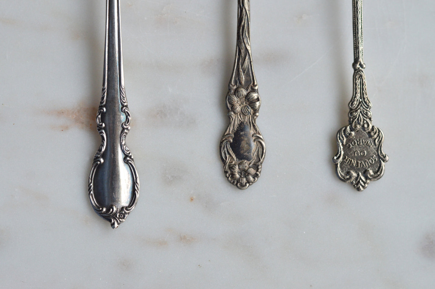 Antique & Vintage Silver-Plated Spoon Trio – Curated Collector’s Lot