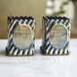 Vintage St. Clair Cobalt Carnival Glass Toothpick Holder Pair | 1972 Glass Festival Souvenir | High Iridescence Elwood IND