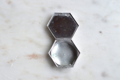 Vintage Houbigant Art Deco Hexagonal "Flower Basket" Compact