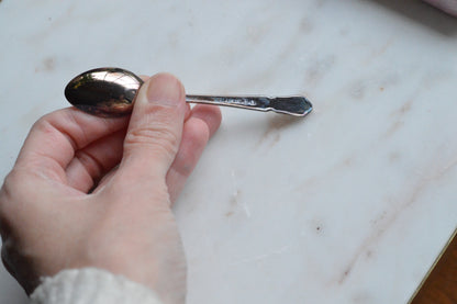 Set of 6 Vintage German Wellner A L Germany Demitasse Spoons, Boxed 3.8"