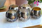 Collection of 5 Vintage Oneida & Wm A Rogers Roly Poly Cups, 1 Gold Wash