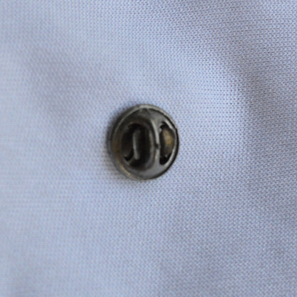 Vintage British Kings Tudor Crown Lapel Pin, Silver Tone 1"x0.75" Tie Tack