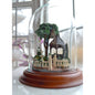 Princess Victoria's Dream Garden Porcelain Miniature Sculpture Under a Glass Dome by Barry Shiraishi