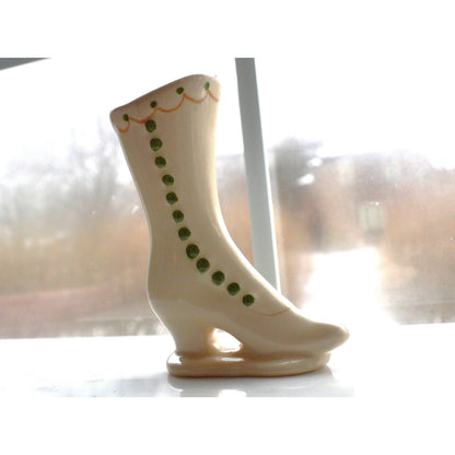 Victorian Style High-Button Shoe Bud Vase Figurine