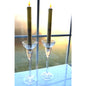 Vintage Mikasa Crystal Golden Tiara Candlesticks