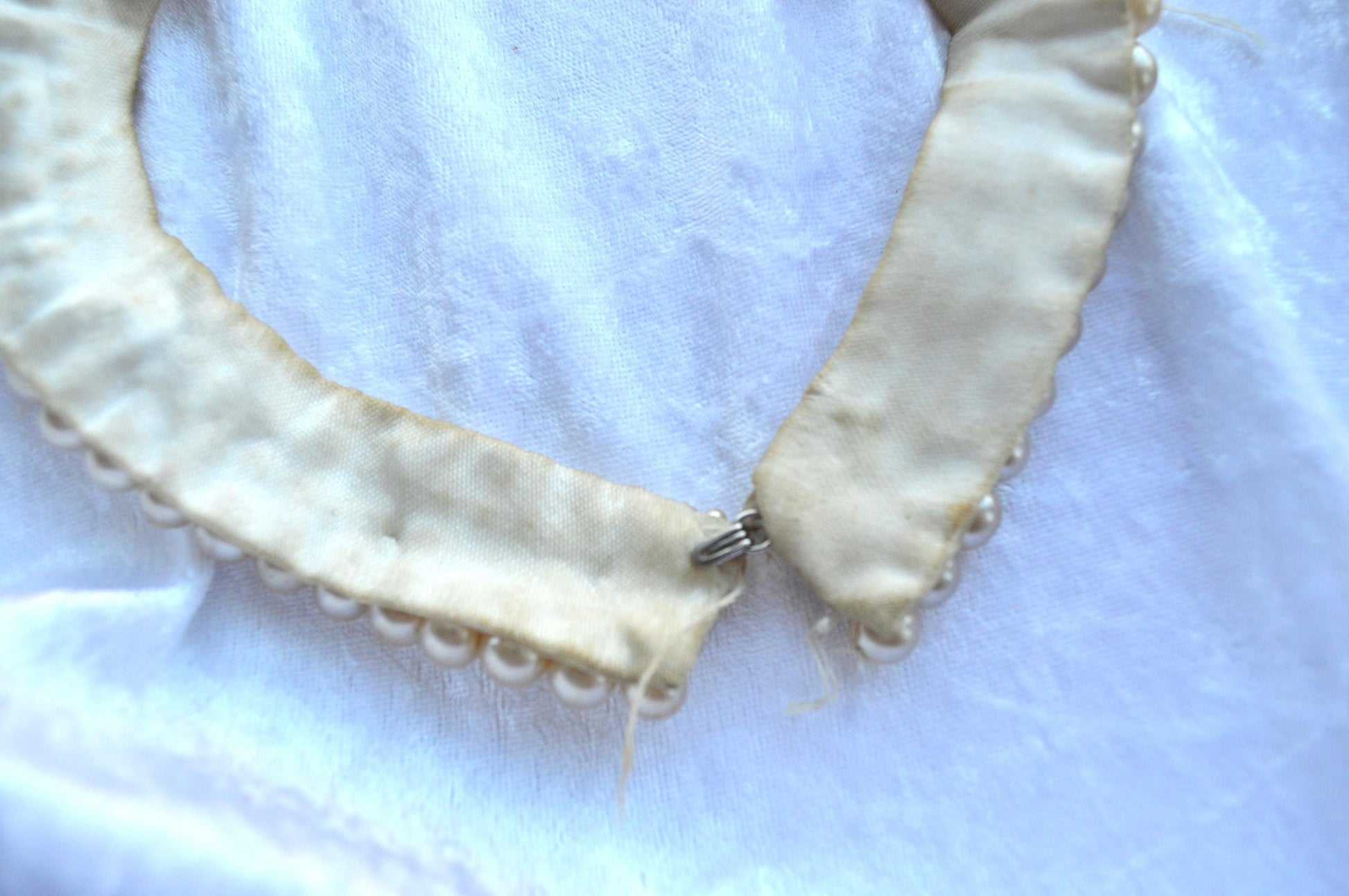 Vintage Mid-Century Glentex Multi-Strand Faux Pearl Collar Necklace