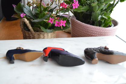Vintage Victorian Style Shoe Figurines from the "Just the Right Shoe" Collection