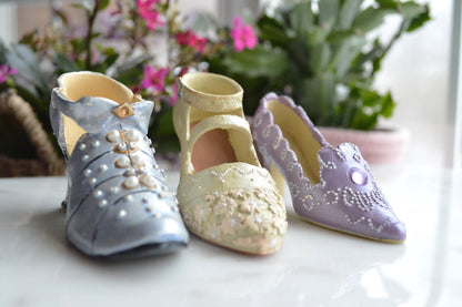 Vintage Victorian Style Shoe Figurines from the "Just the Right Shoe" Collection