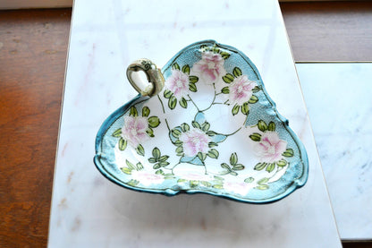 Antique Nippon Moriage Nappy/Candy or Nut Dish