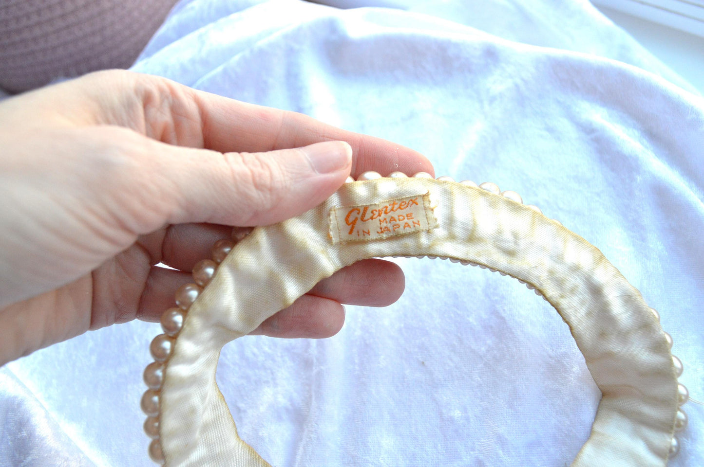 Vintage Mid-Century Glentex Multi-Strand Faux Pearl Collar Necklace