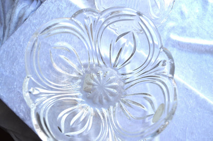 Vintage Imperial Crystal Eclipse 24% Lead Crystal Covered Dish