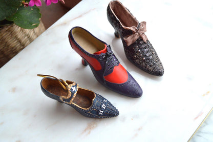 Vintage Victorian Style Shoe Figurines from the "Just the Right Shoe" Collection