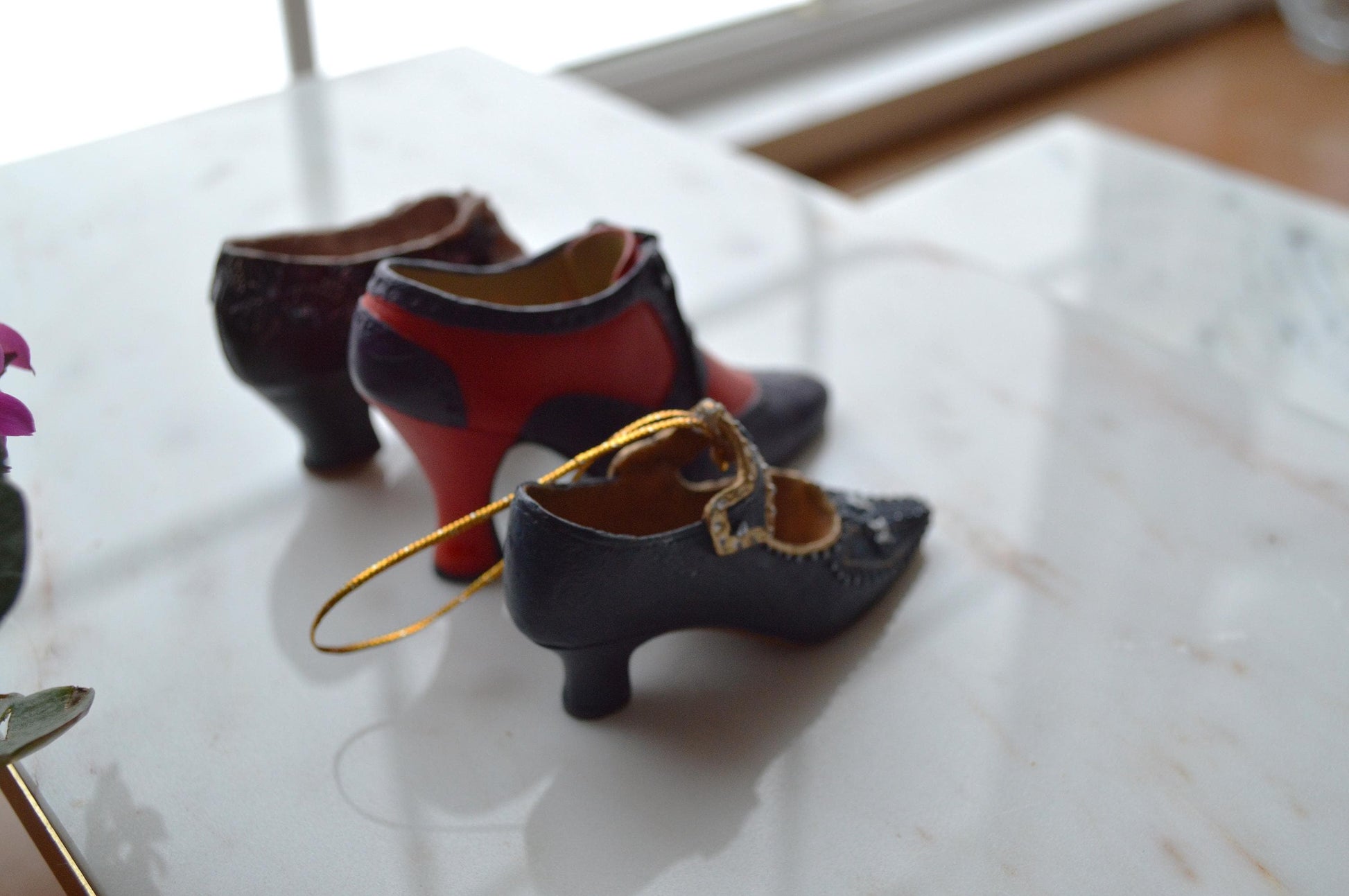Vintage Victorian Style Shoe Figurines from the "Just the Right Shoe" Collection