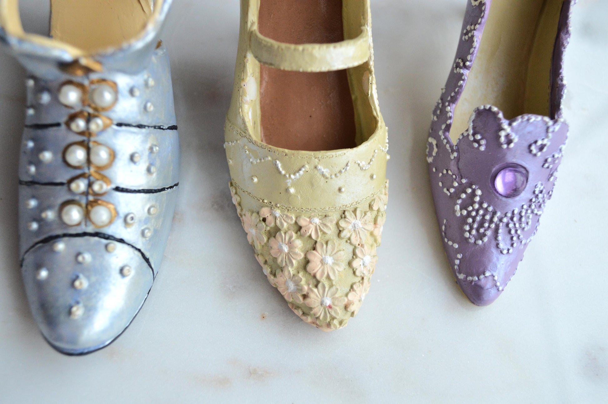 Vintage Victorian Style Shoe Figurines from the "Just the Right Shoe" Collection