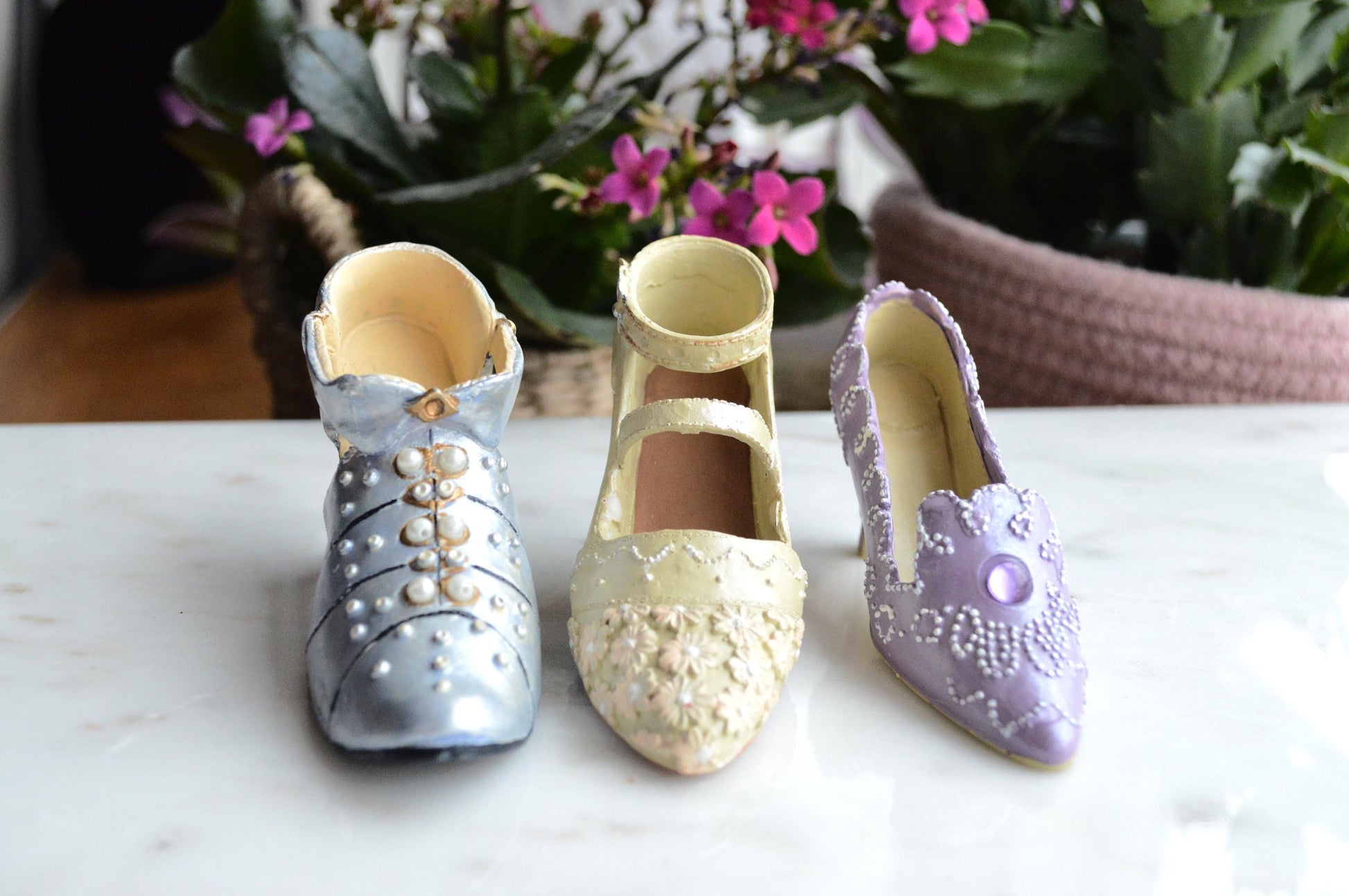 Vintage Victorian Style Shoe Figurines from the "Just the Right Shoe" Collection