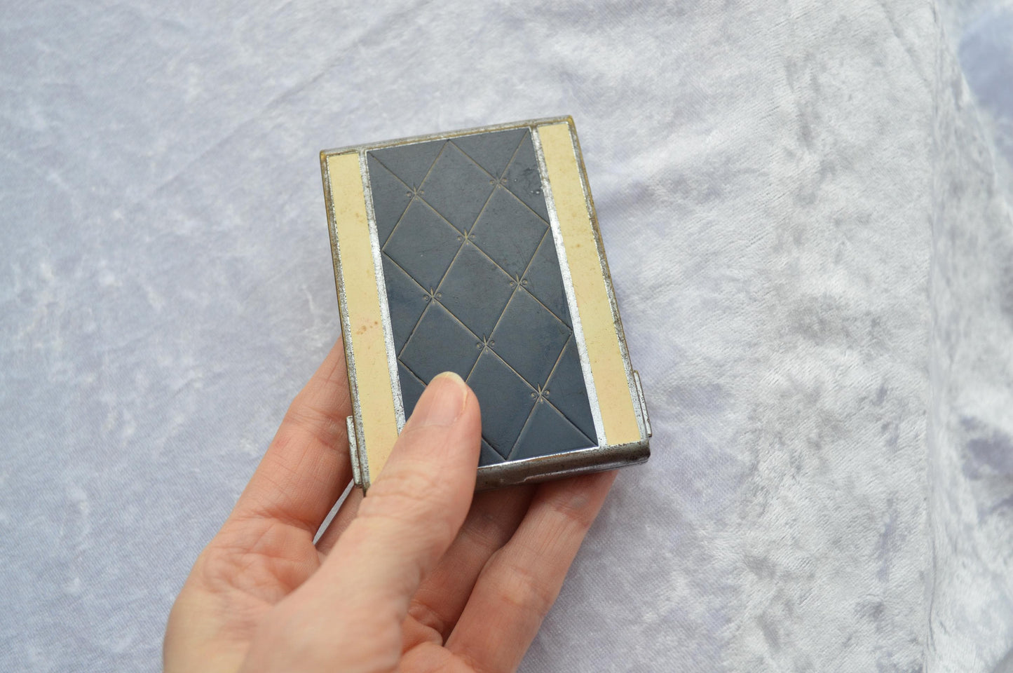 Vintage 1940s Bourjois Evening in Paris Duo Art Deco Compact – Rouge & Powder