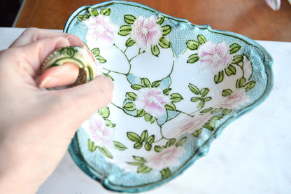Antique Nippon Moriage Nappy/Candy or Nut Dish