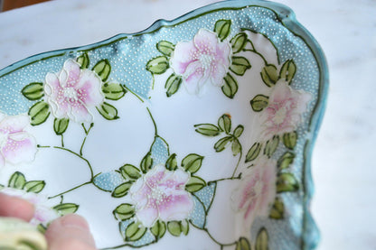 Antique Nippon Moriage Nappy/Candy or Nut Dish