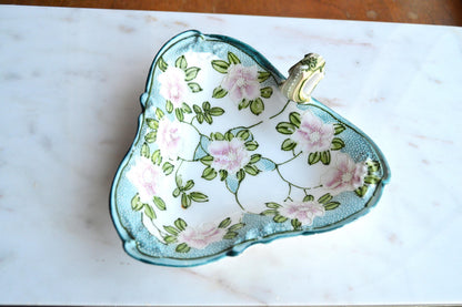 Antique Nippon Moriage Nappy/Candy or Nut Dish