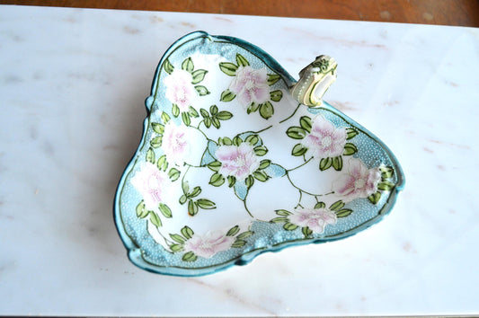 Antique Nippon Moriage Nappy/Candy or Nut Dish
