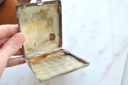Antique Victorian Solid Silver Card Case/Wallet – Engraved Birds & Florals