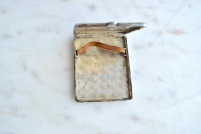 Antique Victorian Solid Silver Card Case/Wallet – Engraved Birds & Florals