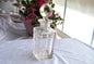 Antique Faceted Glass Decanter 16-Pointed Star on Bottom with Faceted Stopper
