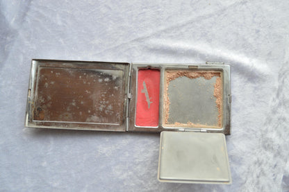 Vintage 1940s Bourjois Evening in Paris Duo Art Deco Compact – Rouge & Powder